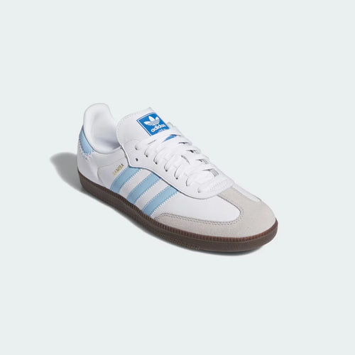 Adidas Samba (Blanco / Baby Blue)